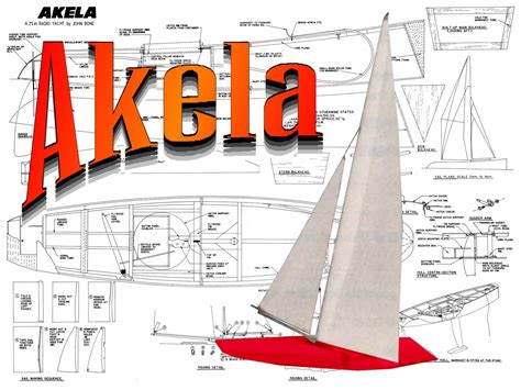 Model Boat Plans 25 Radio Control Sailboat Full Size Printed Plan