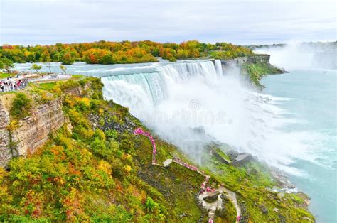 Niagara Falls In Autumn Stock Photo Image Of Fall Edge 65916166