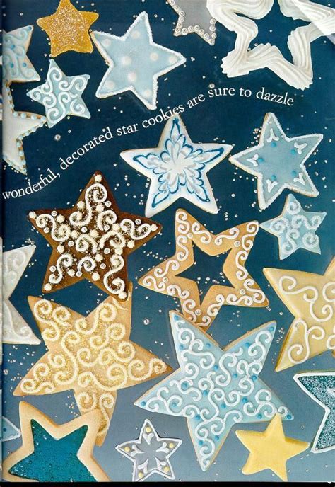 Baked star cookies, muffins and gingerbread on kitchen table with decorated christmas tree in the background. More star cookie decorating ideas... | Christmas cookies ...