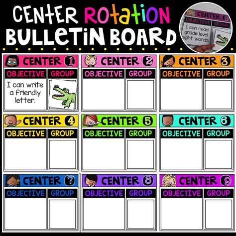 Center Signs | Center Rotation Chart | Bulletin Board | Center rotations, Center signs, Bulletin 