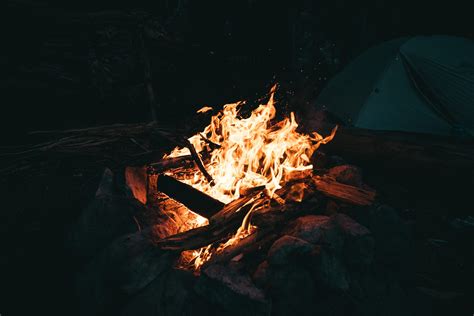 Burn Camp Fire Burning Lifestyle Campfire Coal Bonfire Night