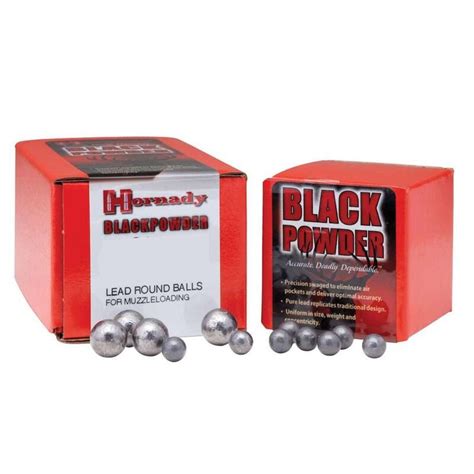 hornady black powder muzzleloading projectiles lead round ball 44 caliber 454 diameter cold