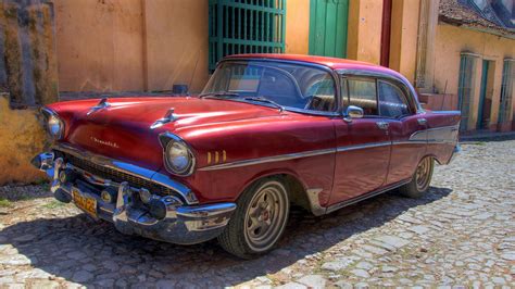 Chevrolet Old Retro Cars Car Cuba Havana 4k Retro Old Chevrolet