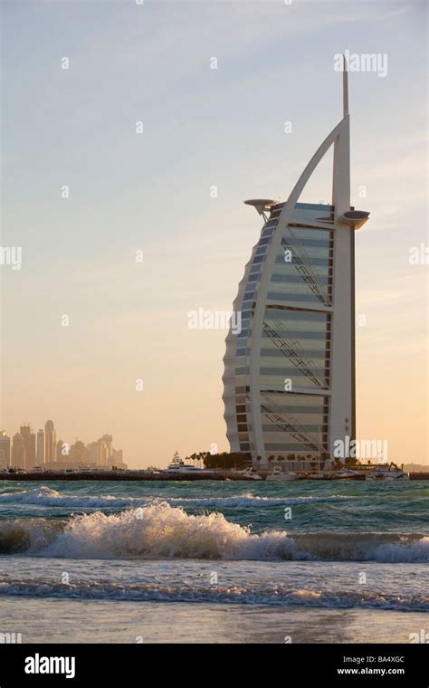 The Iconic Burj Al Arab Hotel In Dubai Uae Stock Photo Alamy