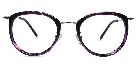 Womens Full Frame Mixed Material Eyeglasses