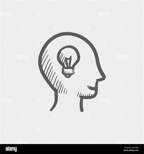 Human Head With Idea Sketch Icon Stock Vector Image And Art Alamy