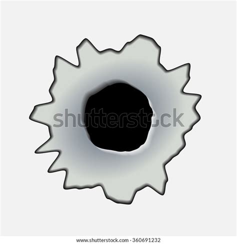 Texture Bullet Hole Stock Vector Royalty Free 360691232