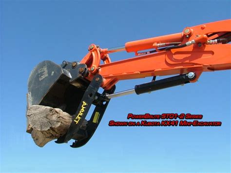 amulet powerbrute hydraulic excavator thumb    ton excavators