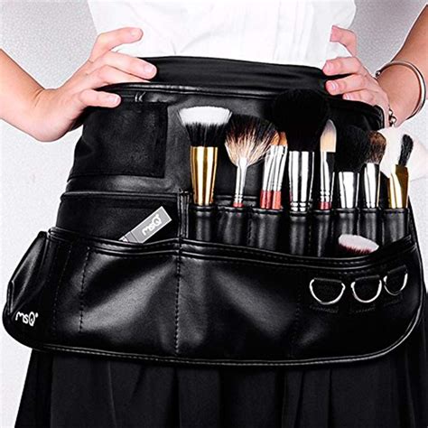 Msq Makeup Brush Bag With Belt Multi Pocket Foldable Apron Pack