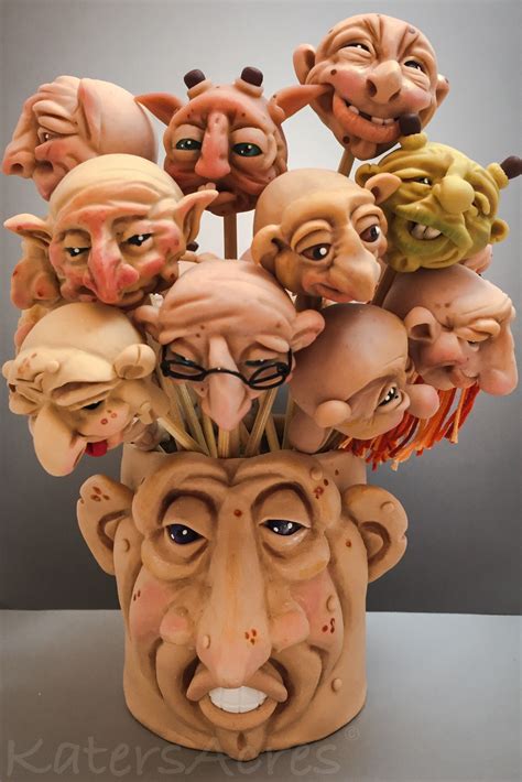 Fantasy Sculptures Katersacres Polymer Clay Face Clay Sculpture Clay
