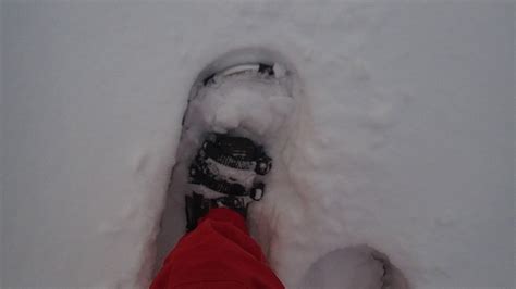 Snowshoeing In Deep Snow Youtube