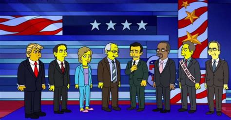 Como Os Simpsons Brincaram Com Os “debateful Eight” Candidatos à Casa Branca Nit