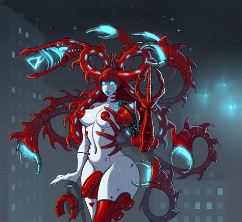 Invoura Combat Gynoid Oc Concept Futanari Version By Eleonore