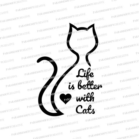 Love Cats Svg Life Is Better With Cats Svg Cats Lover Svg I Etsy