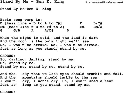 Stand By Me Piano Chords Sheet And Chords Collection