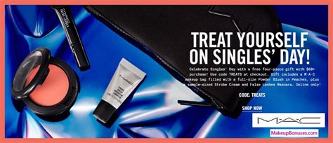 Check spelling or type a new query. MAC Cosmetics Free 4-piece Bonus Gift for Singles Day with Promo Code TREATS #BEAUTY details ...