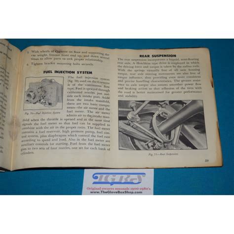 Original 1962 Chevrolet Corvette Owners Manual