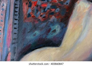 Fragment Oil Painting Naked Woman Stock Illustration Shutterstock