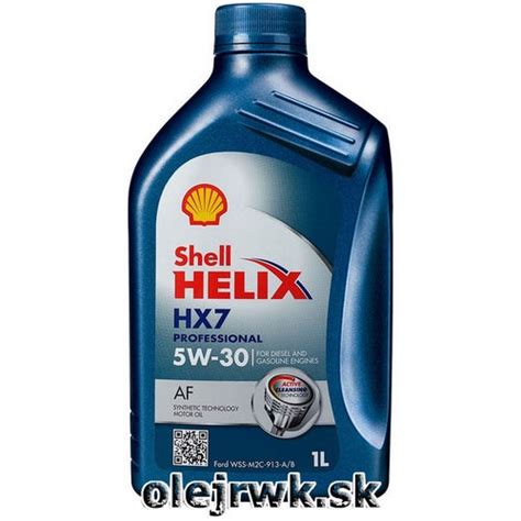 Premium products for your vehicle. Osobné automobily | SHELL HELIX HX7 PROFESSIONAL AF 5W-30 ...
