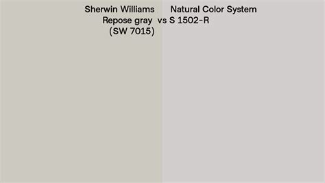 Sherwin Williams Repose Gray Sw 7015 Vs Natural Color System S 1502 R