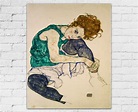 Egon Schiele Seated Woman Painting by Egon Schiele Art Egon Schiele ...
