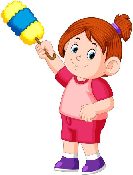 Royalty Free Kid Dusting Clip Art Vector Images And Illustrations Istock