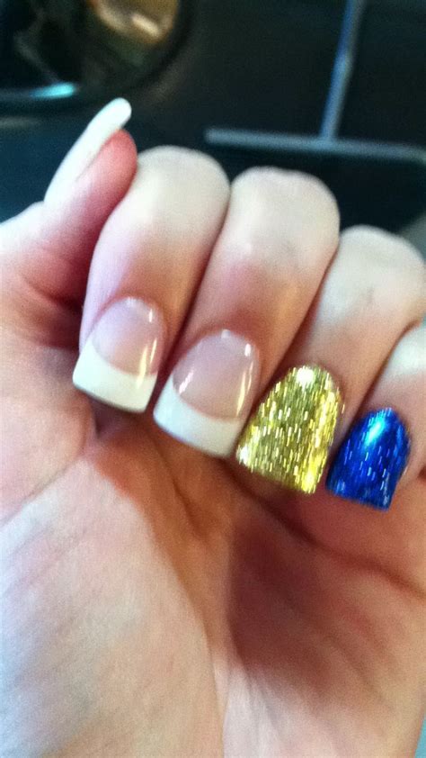 I did it with 2 easy ingredients you can find it the store.and my hair felt amazing afterwards!i, of course, sea. GO BLUE:) glitter mani @ JW& co hair studio.... | Blue ...