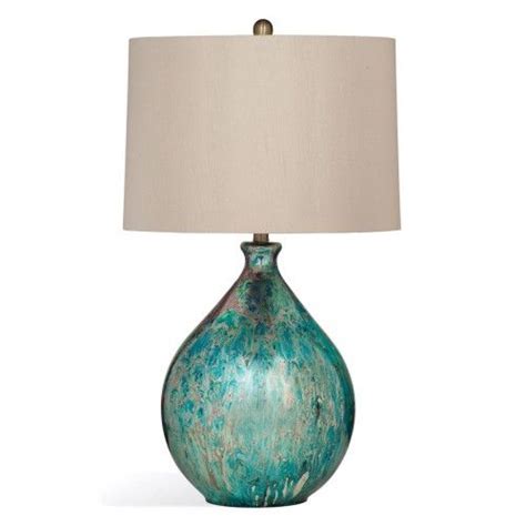 Aqua Blue Mercury Glass Jug Table Lamp Table Lamp Lamp Bassett Mirror