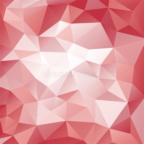 Pink And Red Polygonal Pattern Triangular Geometric