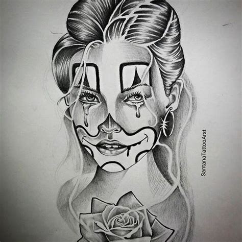 Clown Tattoo Art Ink On Instagram Chicano Style Tattoo Clown Tattoo Chicano Art Tattoos
