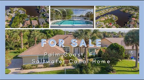 saltwater canal pool home for sale palm coast fl youtube