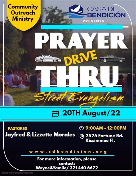 Drive Thru Prayer Casa De Bendición Ad Kissimmee 20 August 2022