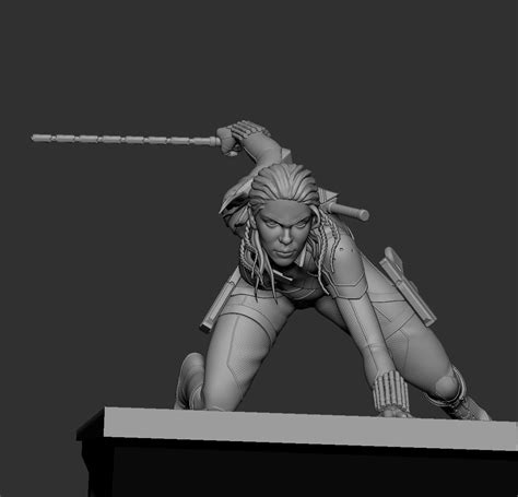 Black Widow Vs Taskmaster Diorama 3d Model 3d Printable Cgtrader