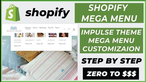 Shopify Mega Menu How To Create Mega Menu In Shopify Impulse Theme