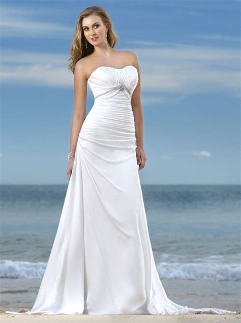 Great Strapless Beach Wedding Dresses Check It Out Now Goldweddingdress3