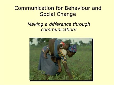 Ppt Communication For Behaviour And Social Change Powerpoint