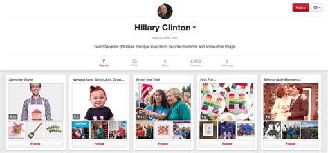 Hillary Clinton Launched A Pinterest Pageand Yes Theres Hairstyle