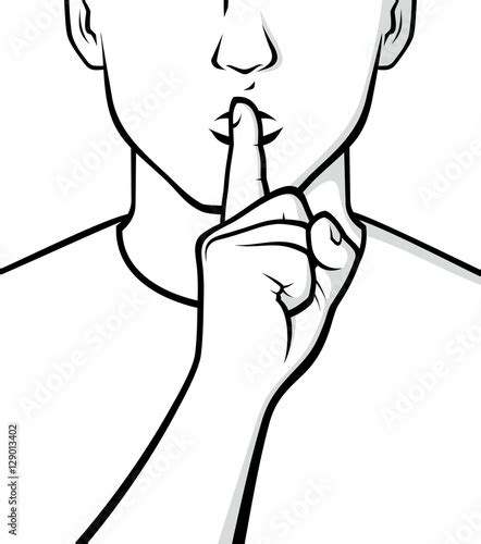 Silence Please Sign Stock Adobe Stock