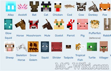 Mobs List A Z Minecraft Wiki