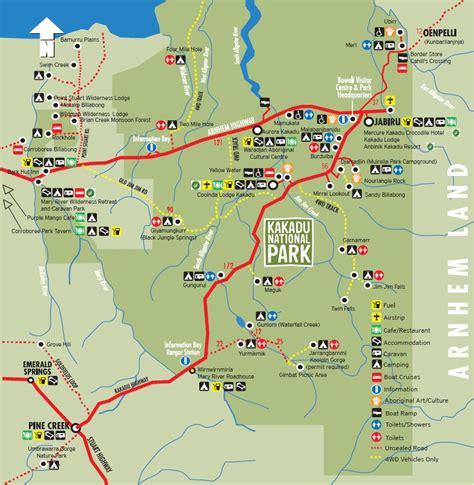 Map Of Kakadu National Parks Credit Topendtourism In Association With