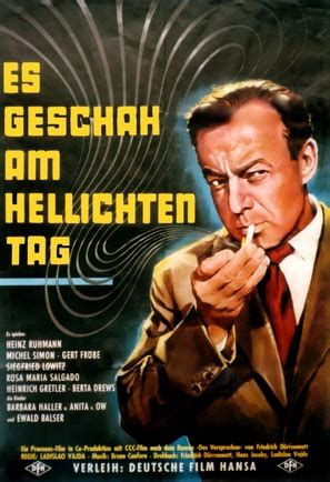 Diretto da ladislao vajda (it); Es geschah am hellichten Tag (1958) movie posters