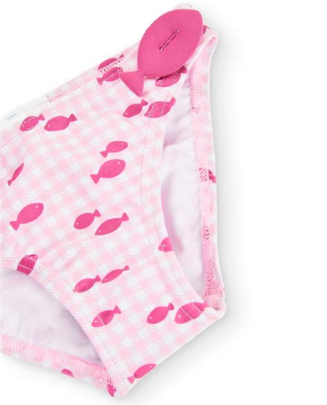 Culetín De Niña Estampado En Color Rosa Con Apliques De Peces · Boboli