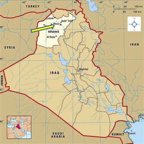 Location Of Nineveh Province On The Map Download Scientific Diagram