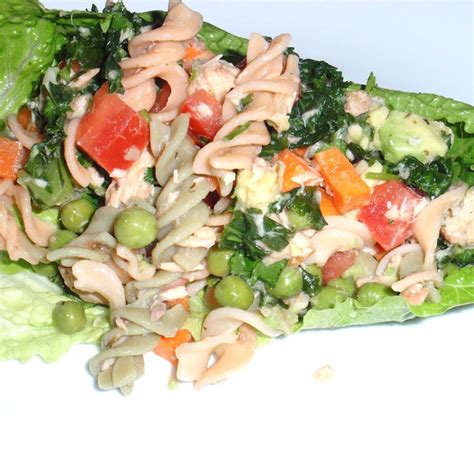 Easy Salmon Brown Rice Pasta Salad Recipe Allrecipes