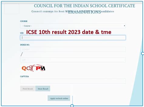 Cisce Org Icse Th Result Check Th Class Result Merit List School Wise Results Cisce