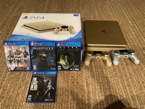 Sony Playstation Slim Restricted Model Tb Gaming Console Gold My XXX
