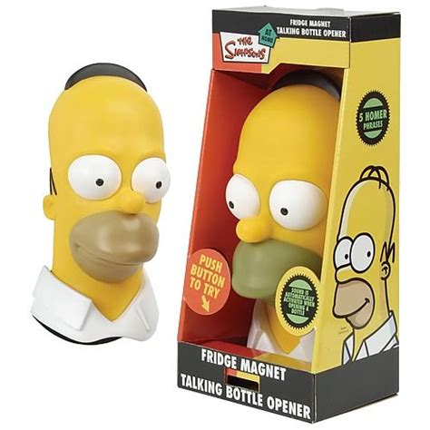 The Simpsons Homer Talking Fridge Magnet Bottle Opener
