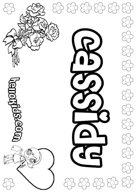 cassidy coloring pages