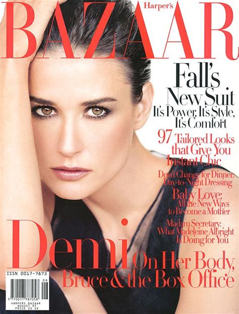 Demi Moore For Harpers Bazaar 1997 Demi Moore Celebrity Hair
