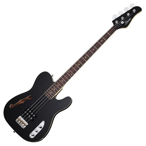 Schecter Baron H Vintage Bass Guitar Gloss Black At Gear4musicie